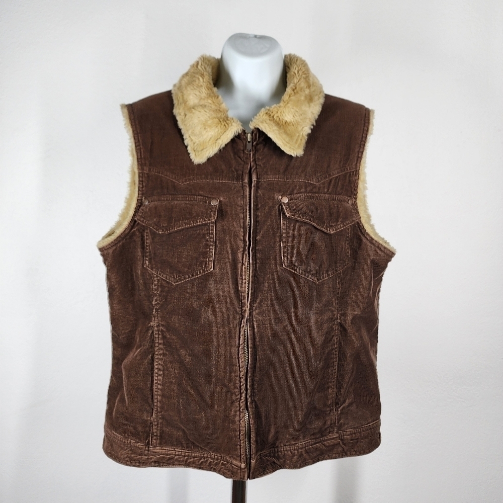 CABELA'S FOR WOMEN CORDUROY ZIP FRONT VEST